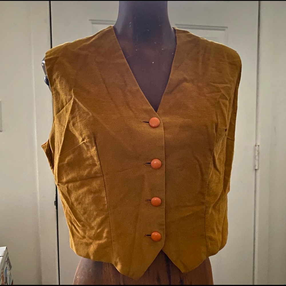 Vintage 70’s Women Vest Sz Large - Picture 1 of 5